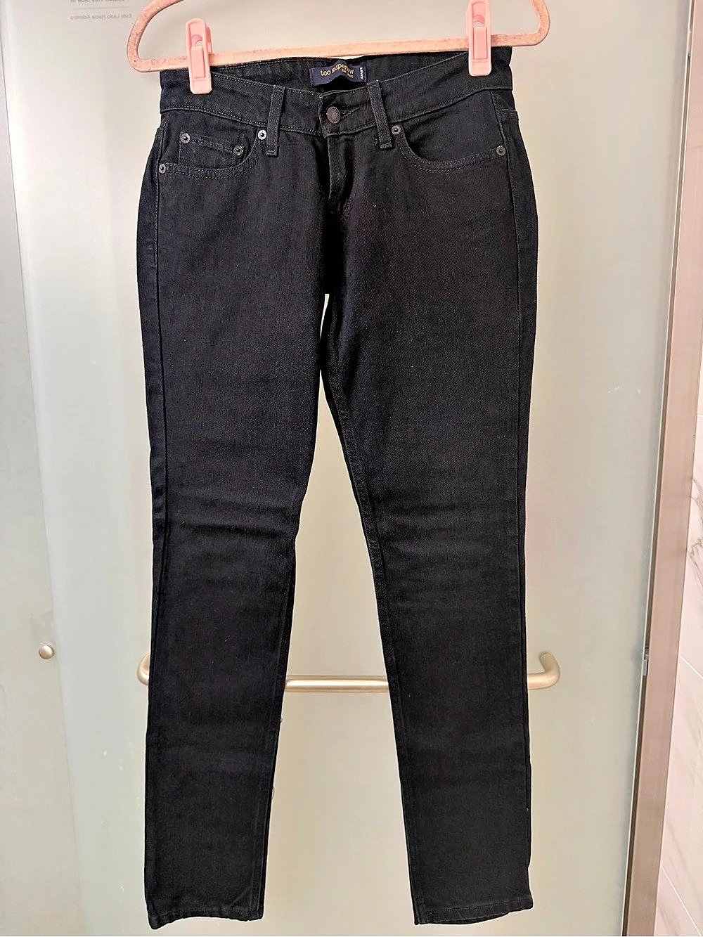Levi's Too Superlow 524 Jeans Black Skinny Jeans Size 5 Medium